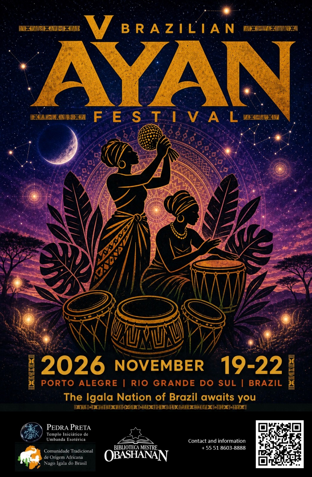 Cartaz do Festival Brasileiro de Ayan 2026